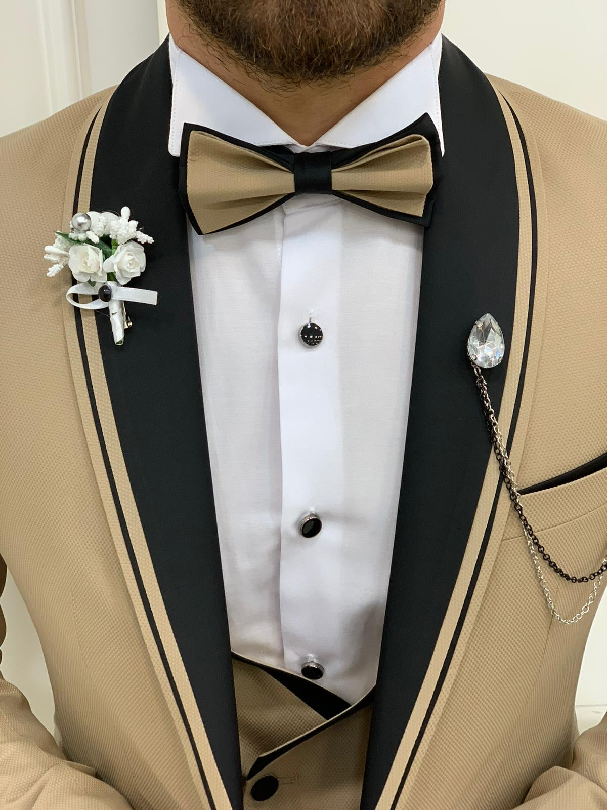 Napolia Royal Gold Slim Fit Tuxedo-baagr.myshopify.com-1-BOJONI