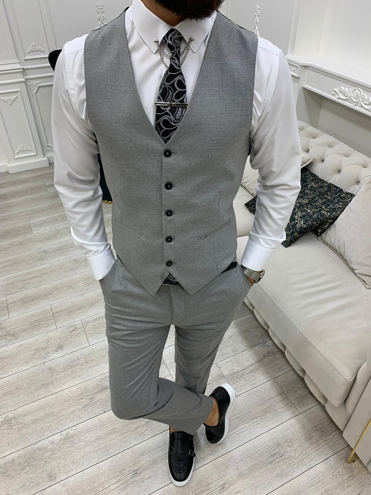 Argeli Gray Plaid Slim Fit Suit-baagr.myshopify.com-1-BOJONI