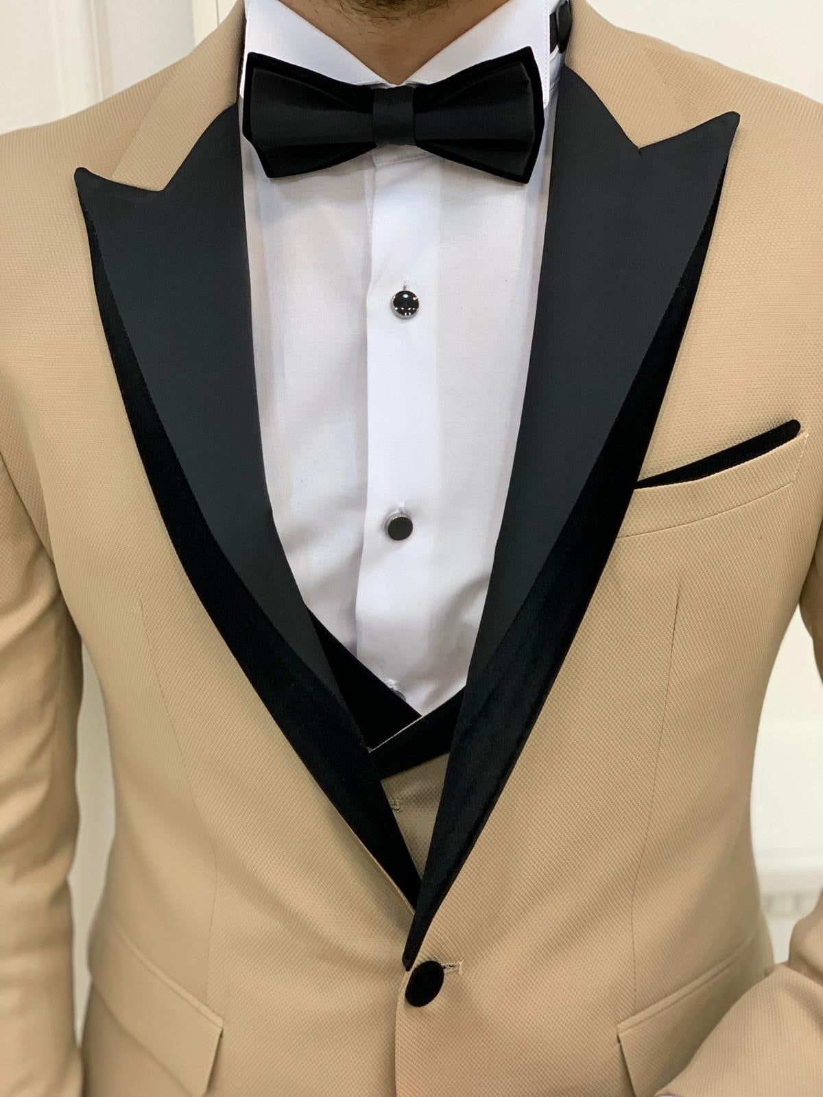 Partoni Royal Gold Slim Fit Tuxedo-baagr.myshopify.com-1-BOJONI