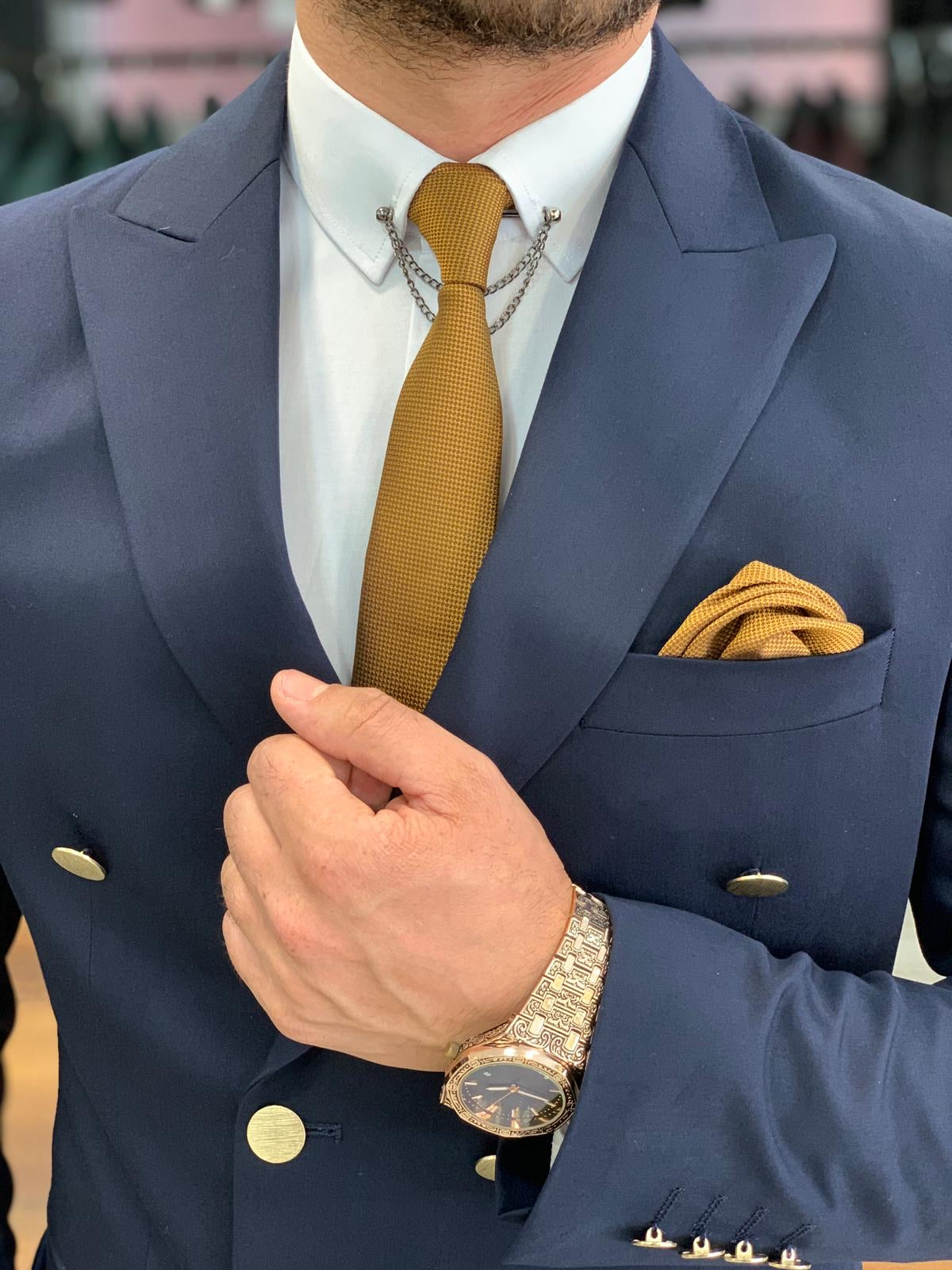 Crystal Double Breasted Navy Blue Suit-baagr.myshopify.com-1-BOJONI