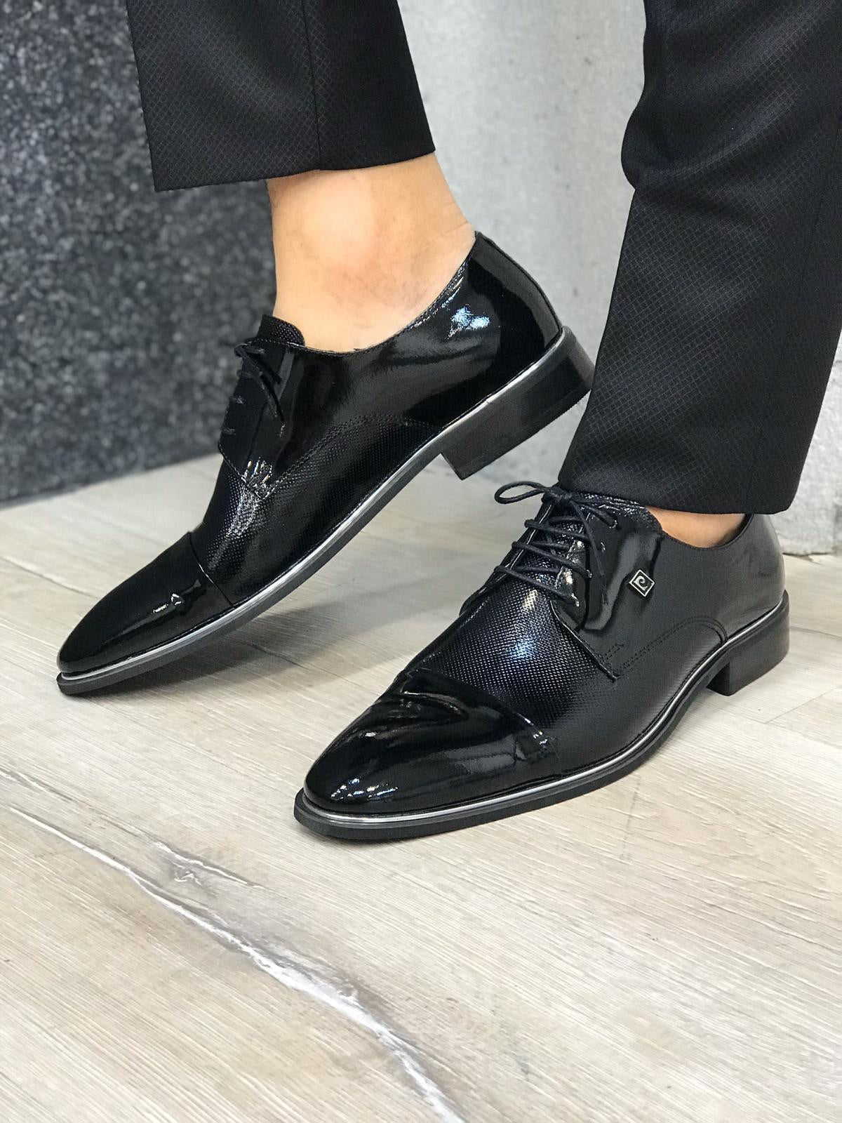 Nova Slim Fit Diamond  Black Tuxedo-baagr.myshopify.com-1-BOJONI