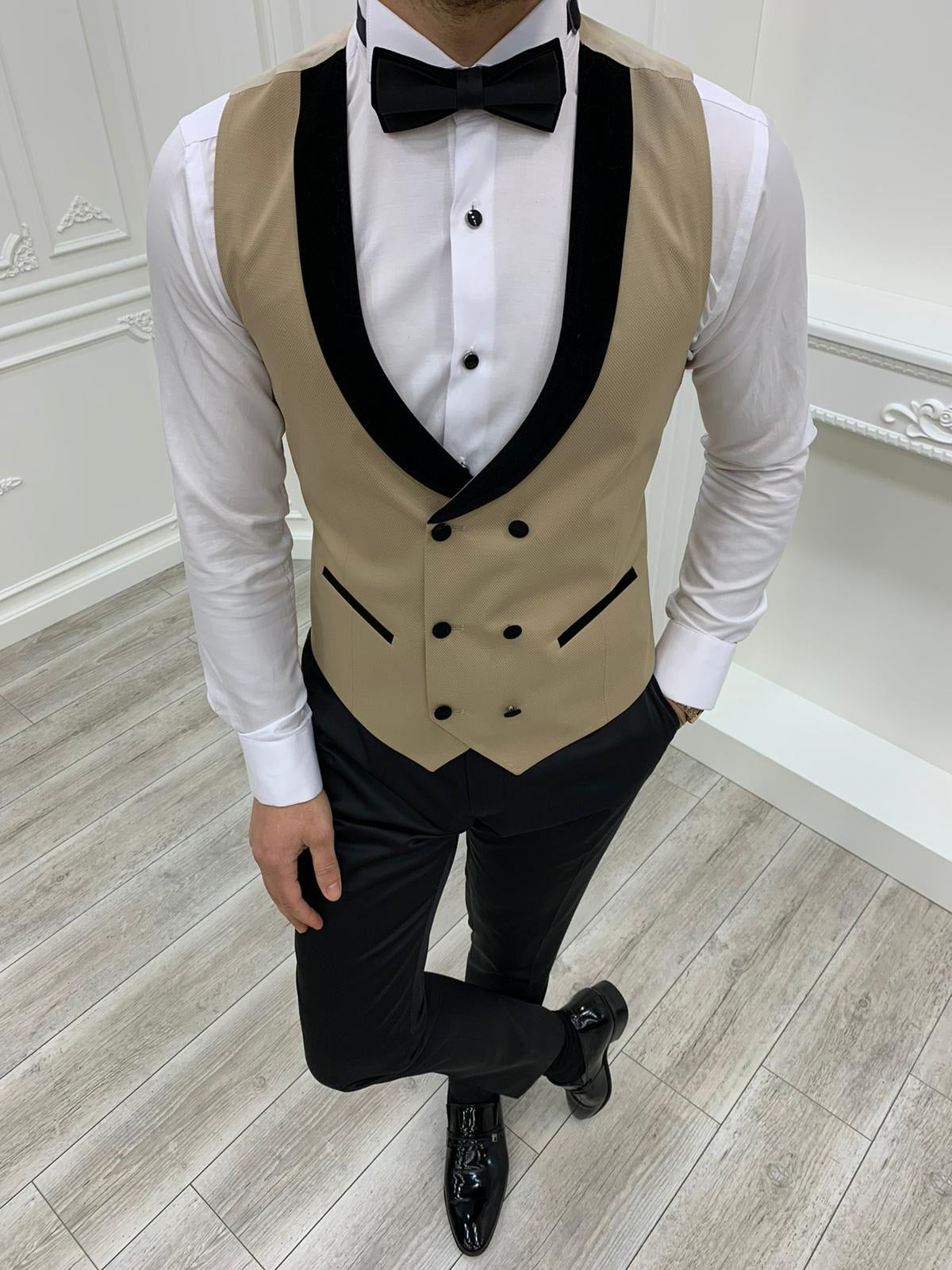 Partoni Royal Gold Slim Fit Tuxedo-baagr.myshopify.com-1-BOJONI