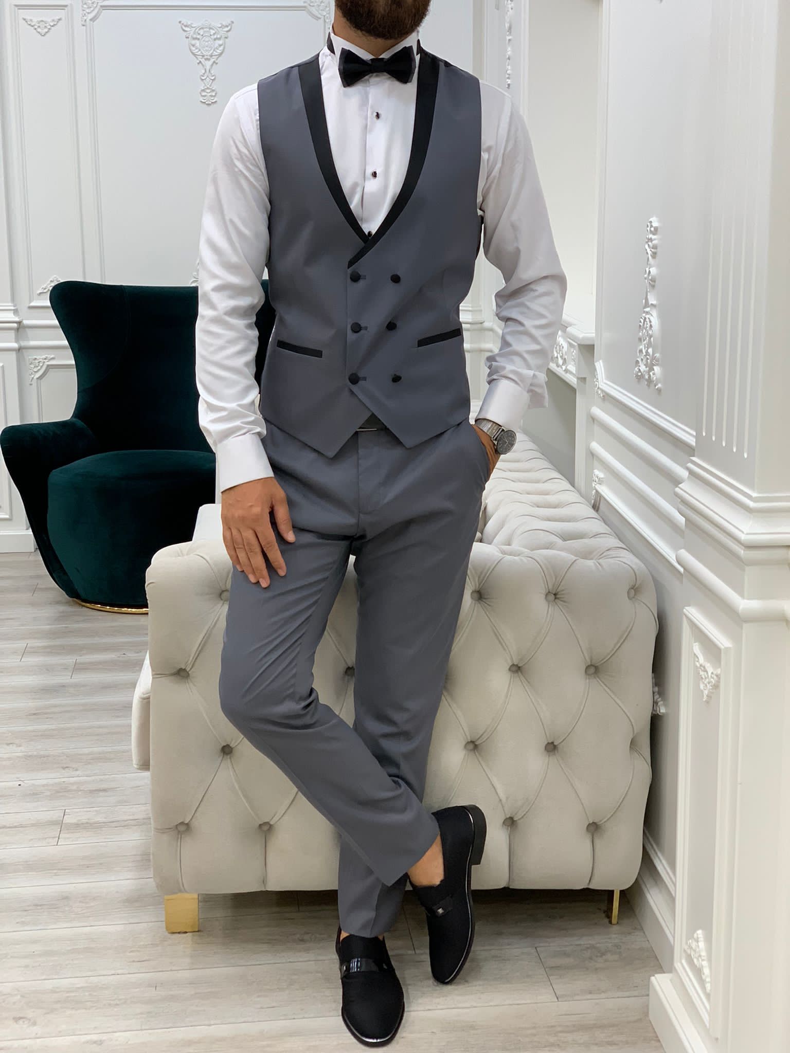 Rocca Gray Slim Fit Tuxedo-baagr.myshopify.com-1-BOJONI