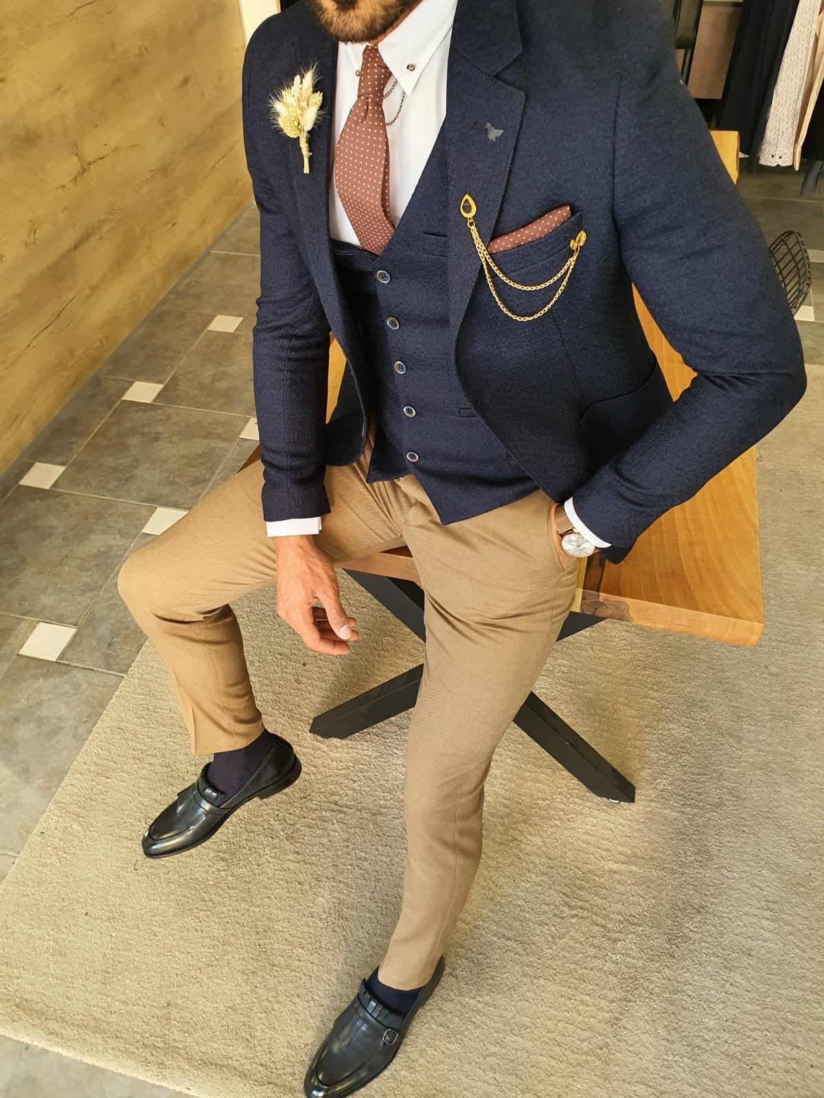 Severi Navy Blue Slim Fit Suit-baagr.myshopify.com-suit-BOJONI