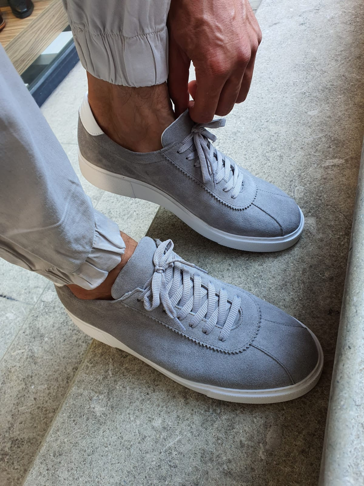 Lehi Navy Blue Mid-Top Suede Sneaker-baagr.myshopify.com-shoes2-BOJONI