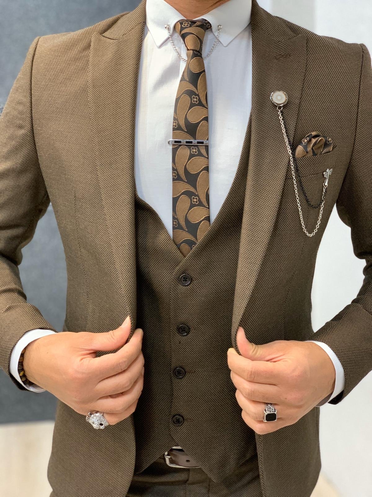 Kan Brown Slim Fit Wool Suit-baagr.myshopify.com-1-BOJONI