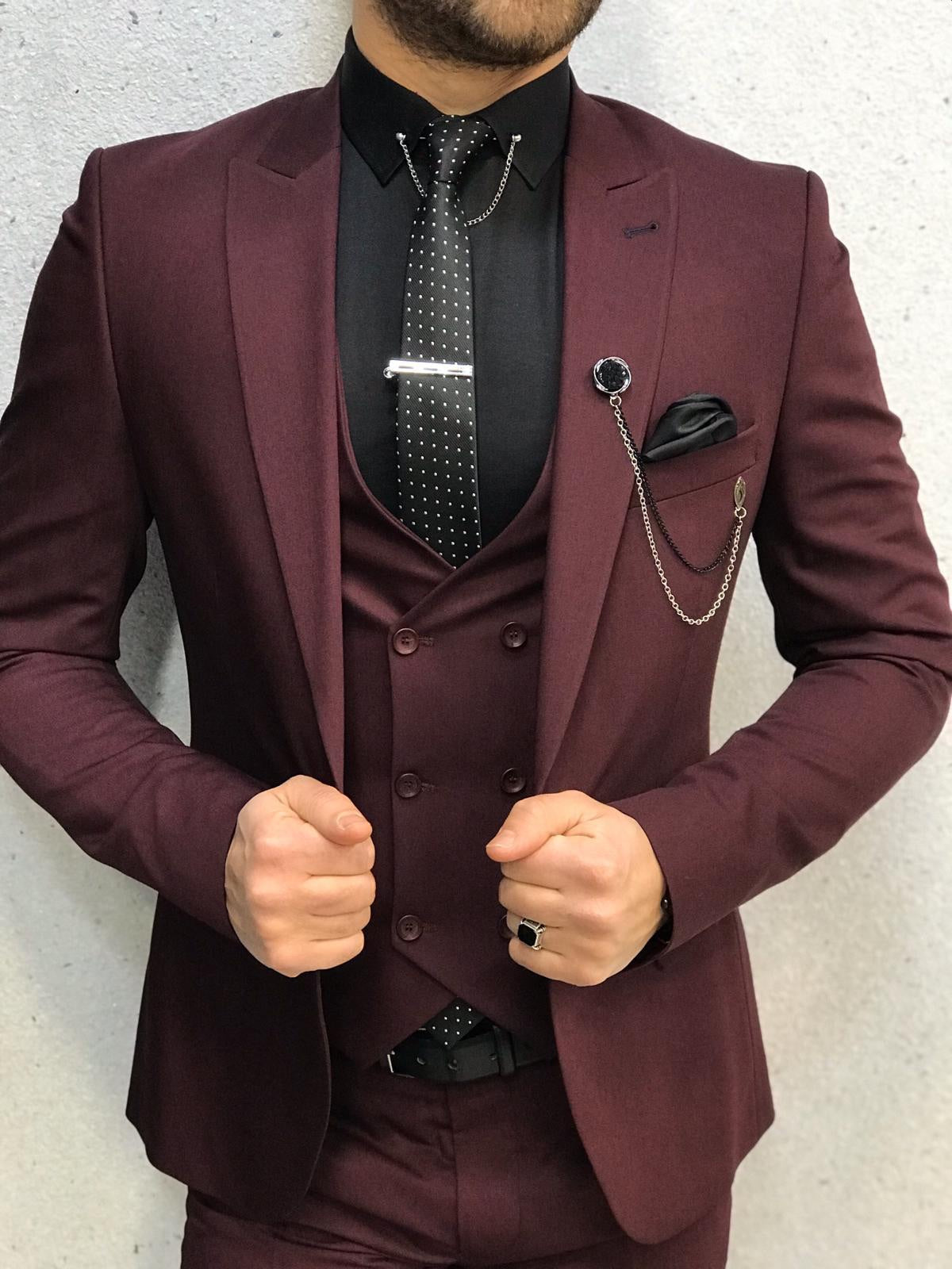 Olympia Claret Red  Slim Fit  Suit-baagr.myshopify.com-1-BOJONI