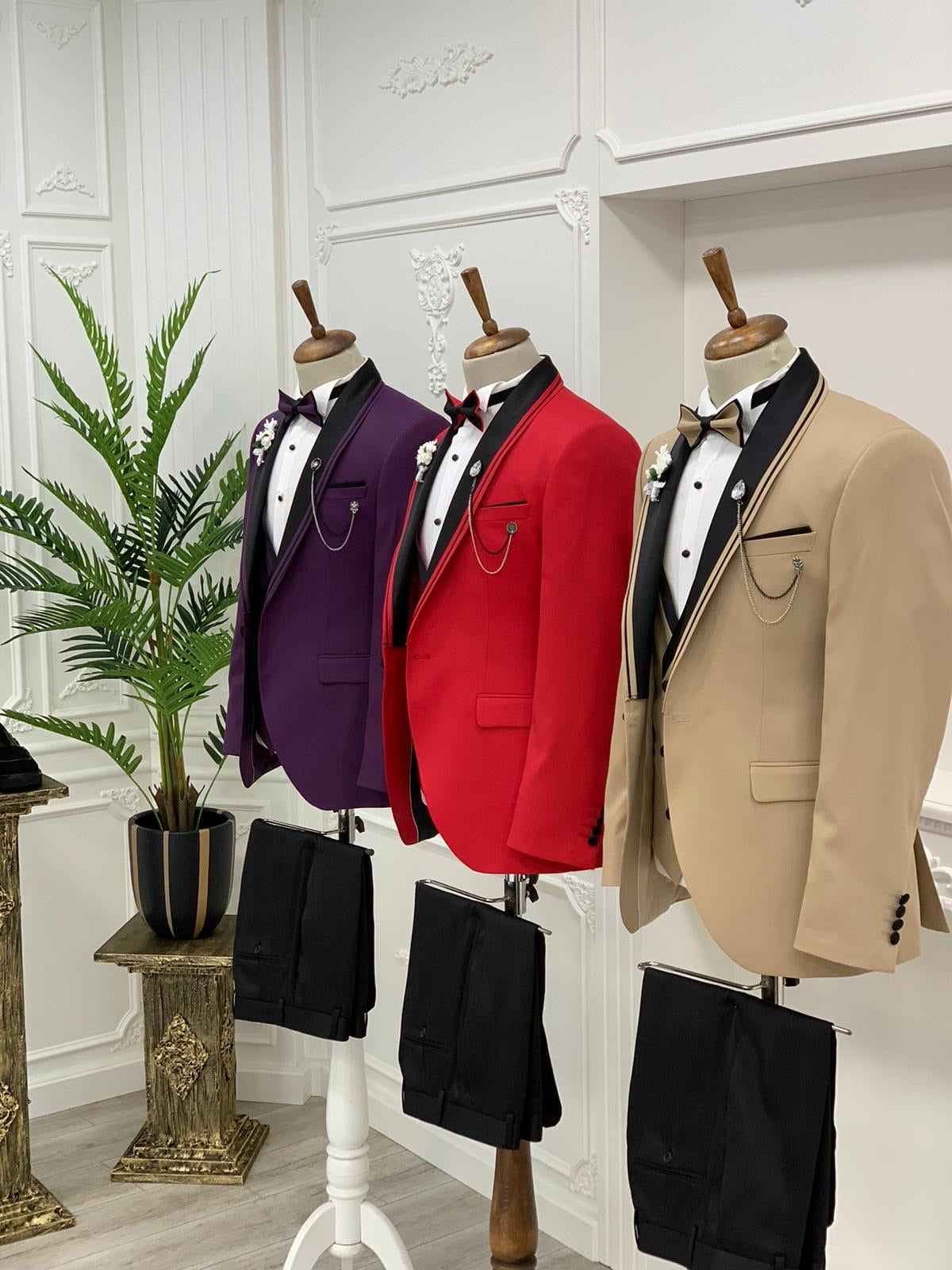 Napolia Royal Gold Slim Fit Tuxedo-baagr.myshopify.com-1-BOJONI