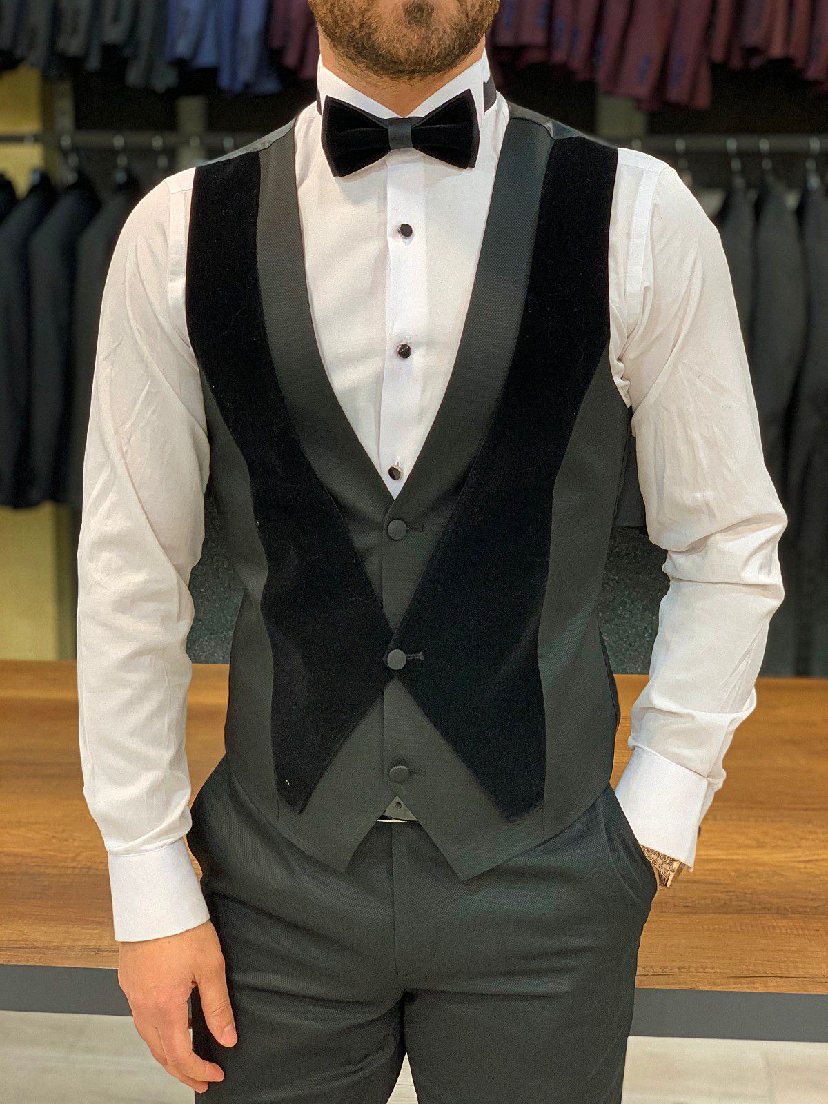 Ventura Black Velvet Slim Fit  Tuxedo-baagr.myshopify.com-1-BOJONI