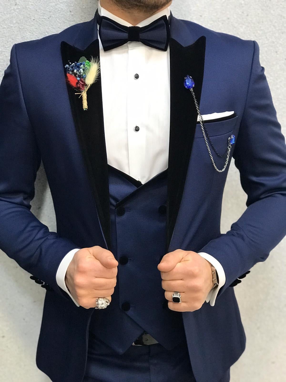Napoli Blue Slim Fit Tuxedo-baagr.myshopify.com-1-BOJONI