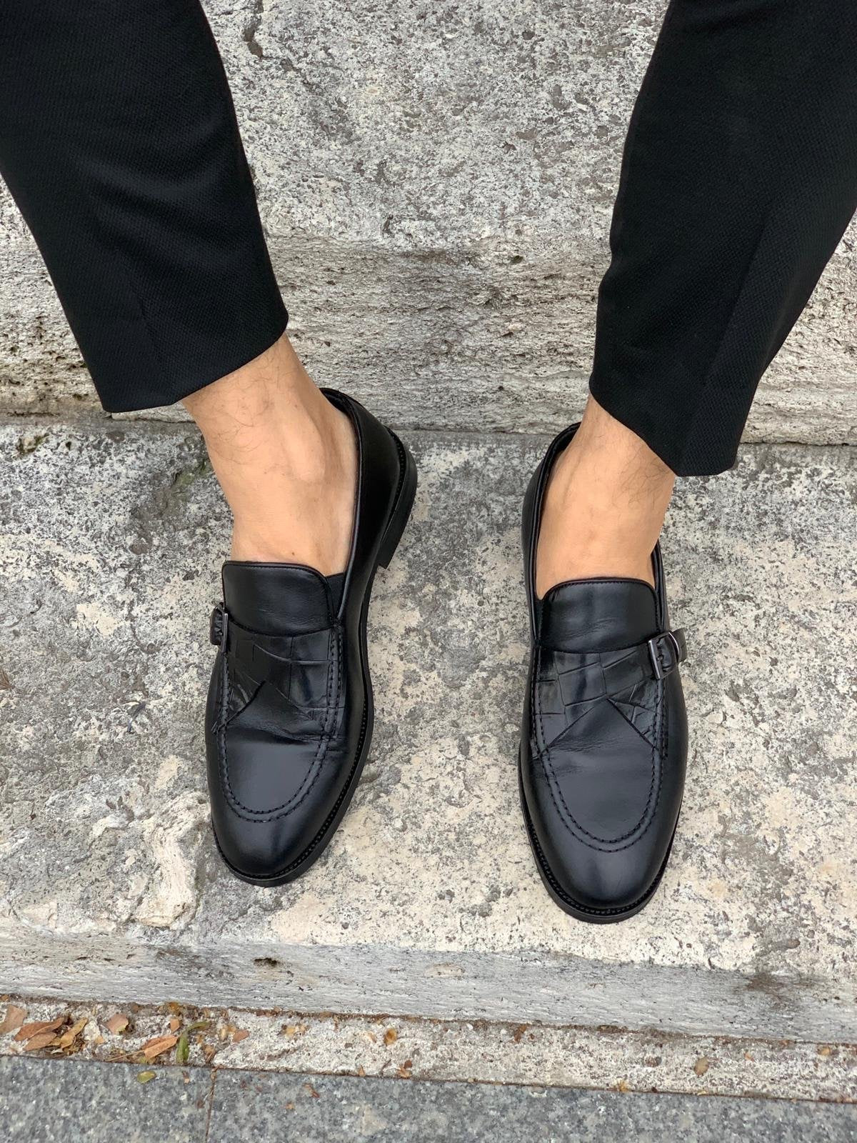 Stanoss Black Buckle Shoes-baagr.myshopify.com-shoes2-brabion
