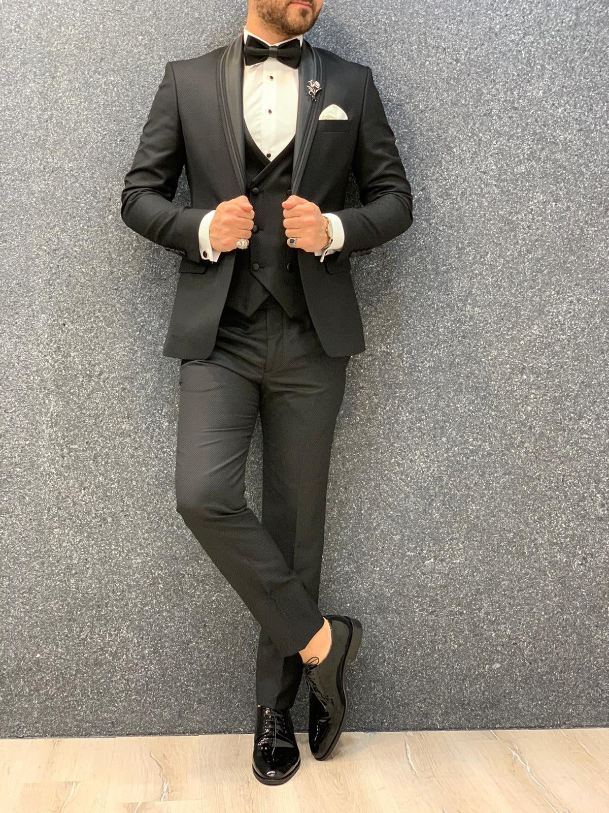 Lanso Slim Fit Tuxedo Black-baagr.myshopify.com-1-brabion