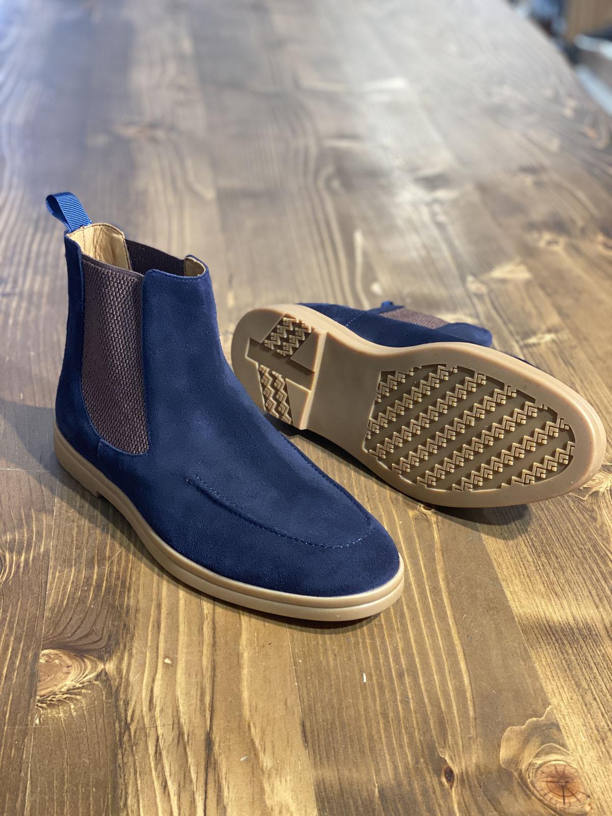 Vicenza Calf Leather Boots Navy Blue-baagr.myshopify.com-shoes2-brabion