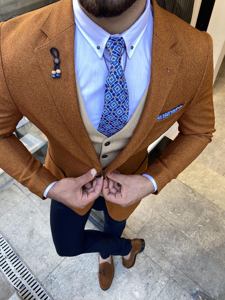 Severi Tile Slim Fit Plaid Wool Suit-baagr.myshopify.com-suit-BOJONI