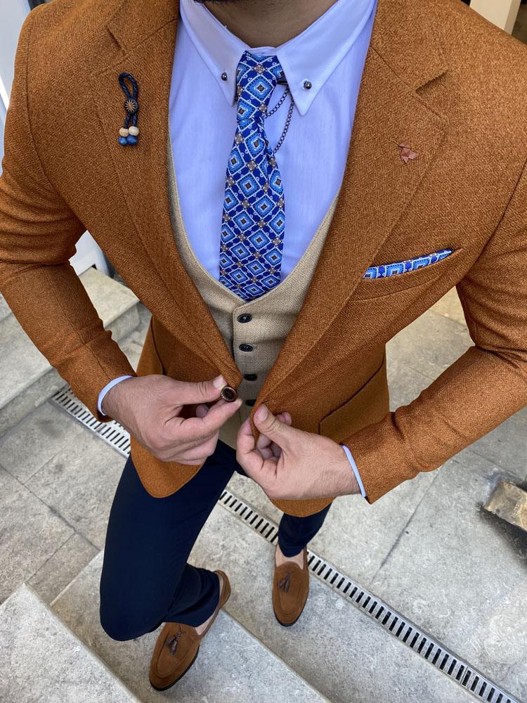 Severi Tile Slim Fit Plaid Wool Suit-baagr.myshopify.com-suit-BOJONI