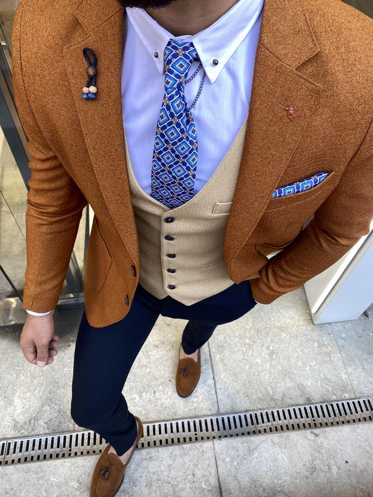 Severi Tile Slim Fit Plaid Wool Suit-baagr.myshopify.com-suit-BOJONI