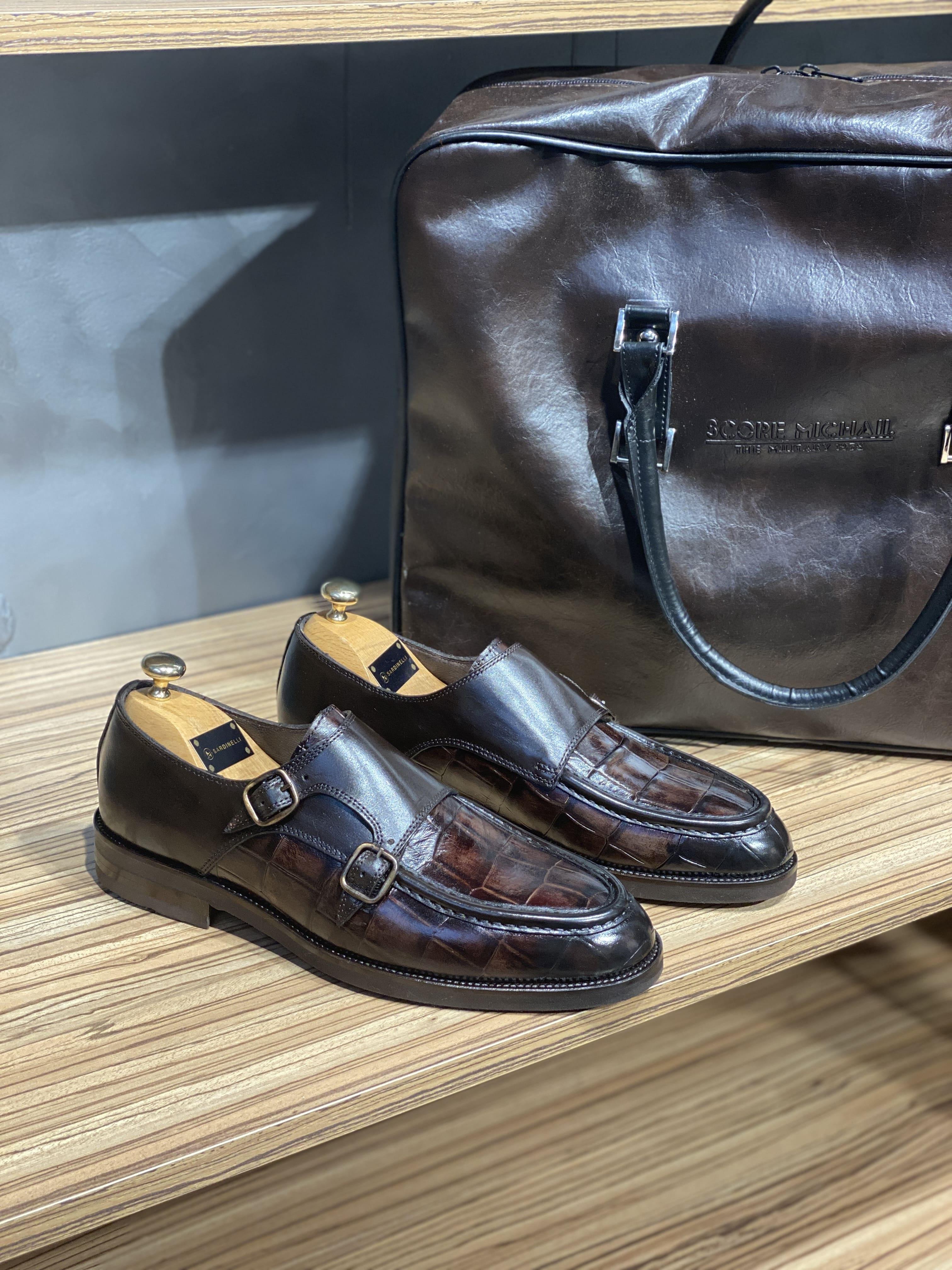 Argeli Brown Buckled Krako Shoes-baagr.myshopify.com-shoes2-brabion