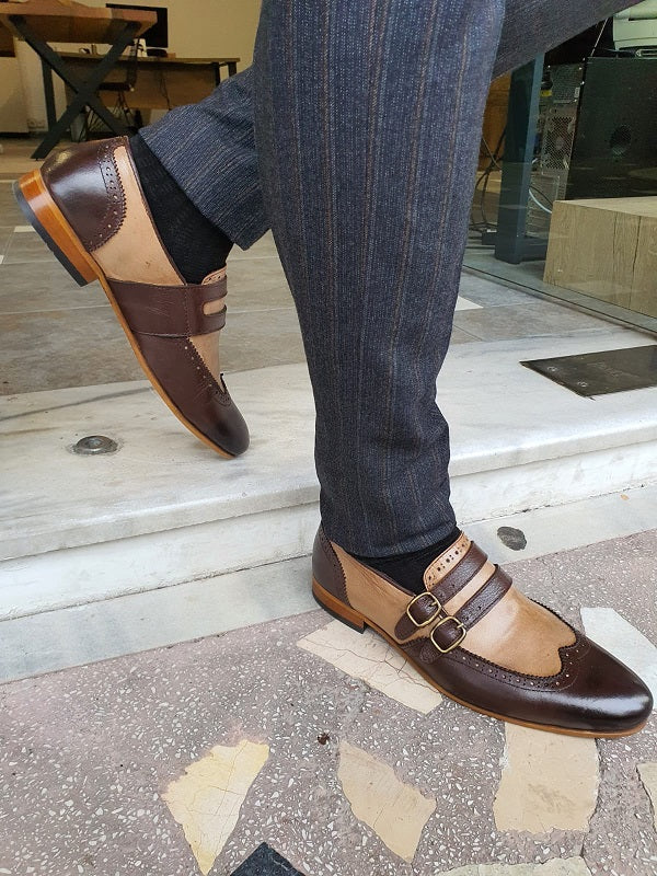 Bojo Giotto Brown Wing Tip Buckle Loafers-baagr.myshopify.com-shoes2-BOJONI