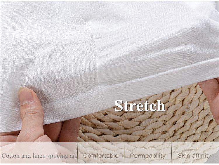 Contemporary Cartoon Linen T-Shirt-baagr.myshopify.com-T-shirt-BOJONI