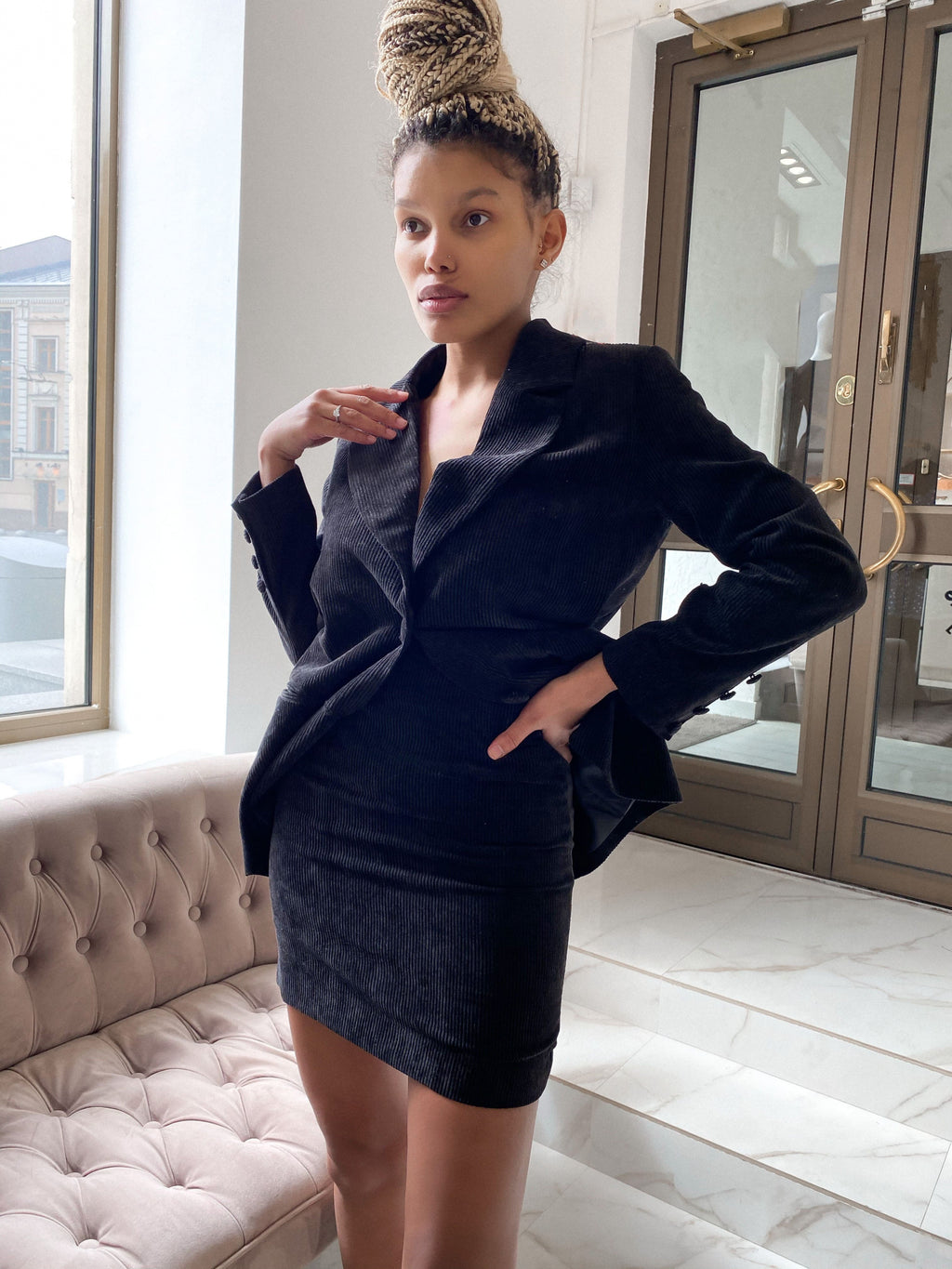 Suit Set with Jacket and Skirt-baagr.myshopify.com-dress.-BOJONI