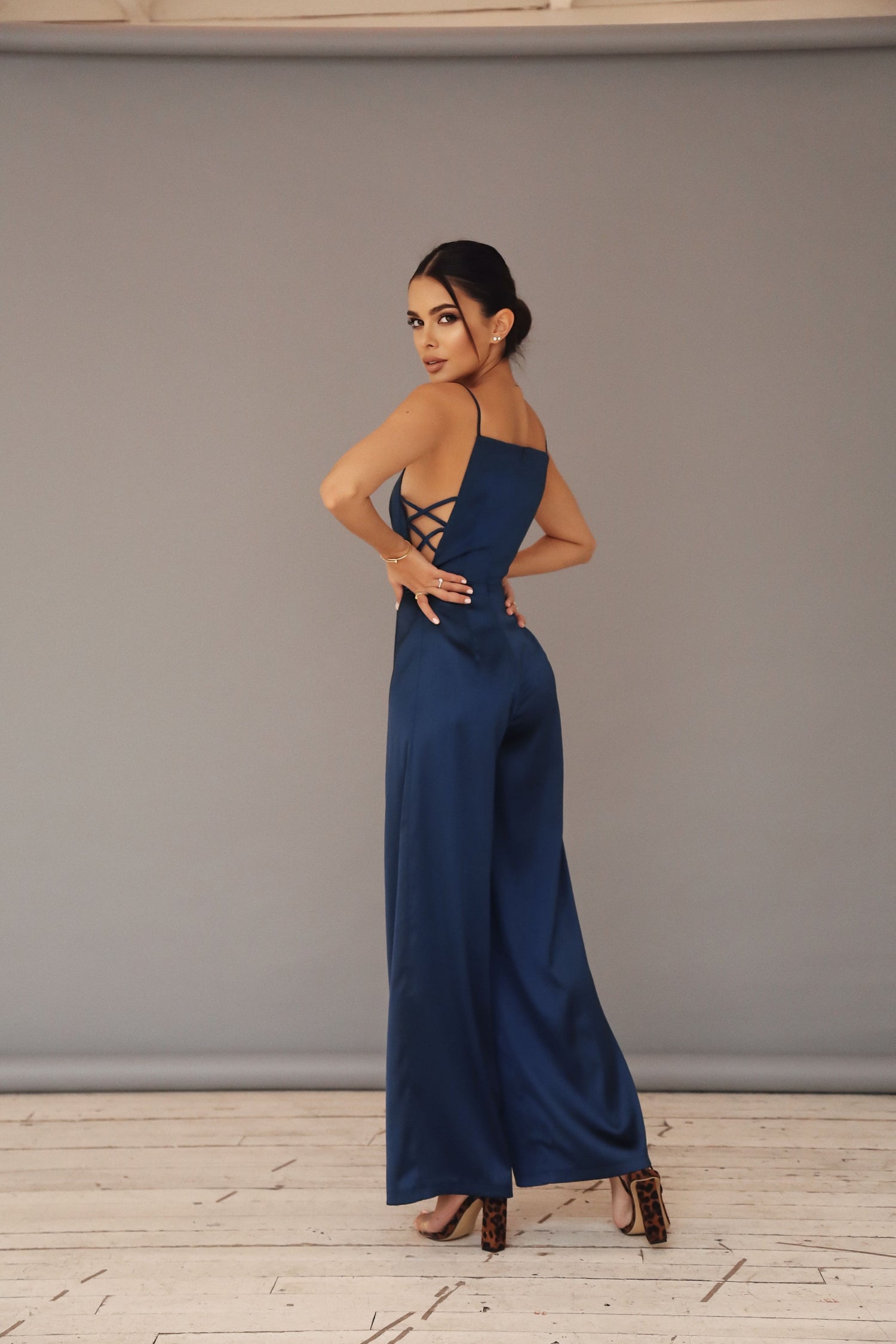 Satin Jumpsuit with Thin Straps-baagr.myshopify.com-dress.-BOJONI